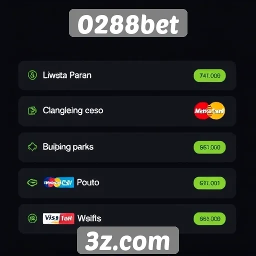 Métodos de pagamento aceitos pelo 0288bet